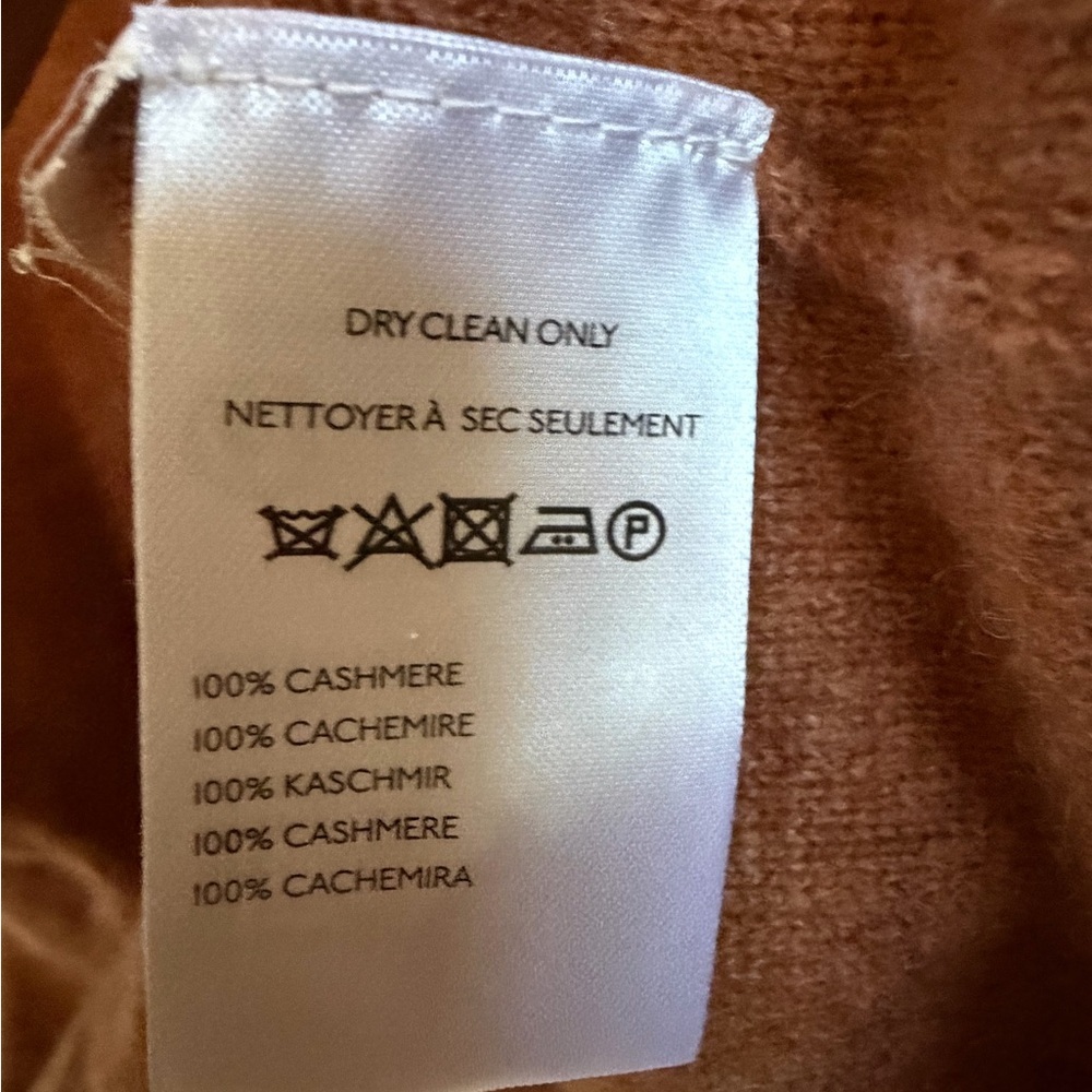 New small Anthropologie pilcro Alani cashmere sweater tan alpine club snow ski - Picture 9 of 16